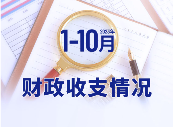 一图速览2023年1-10月财政收支情况